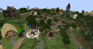 A view over Spawn Town 5.