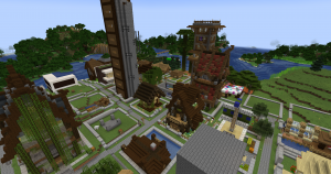 A view over Spawn Town 6.