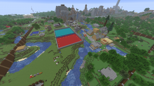 A view of Aqua Town as it was on the end of Map 8.