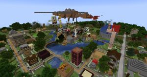 A view over Spawn Town 3.